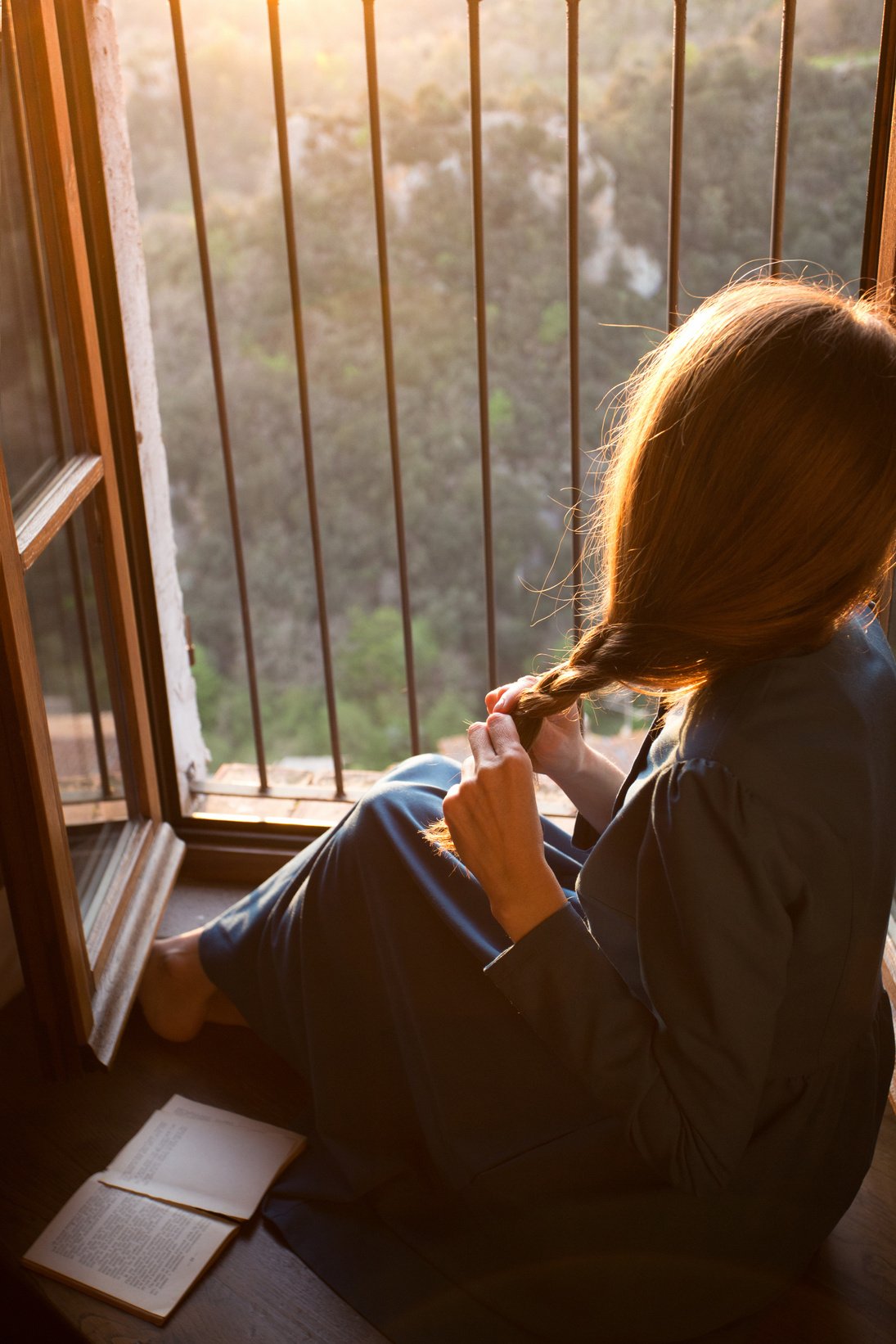 Girl Is Reading a Book